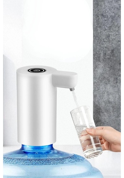 Buffer Usb İle Şarj Olabilen Beyaz Damacana Pompası 1200 Ma Çok Renkli