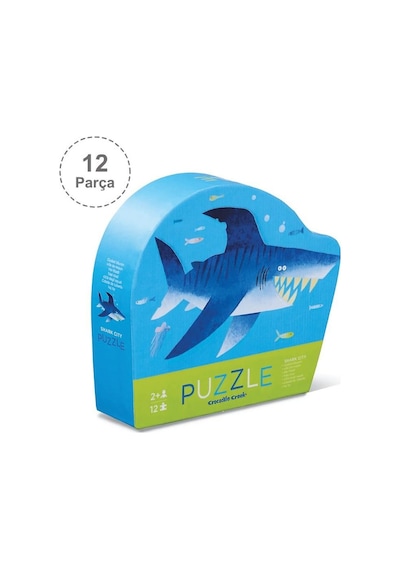 Crocodile Creek Mini Puzzle 12 Parça Köpekbalığı Şehri