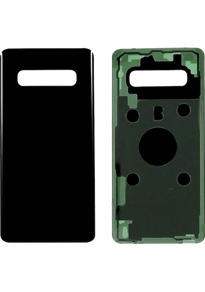 Samsung S10 Plus 4g Siyah Uyumlu Arka Kapak Batarya Kapağı Pil Kapağı Siyah