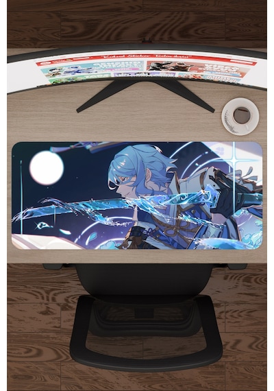 Ayato Genshin Impact Anime Gacha V4 - 70x30 Xl Gaming Mouse Pad Fare Altlığı