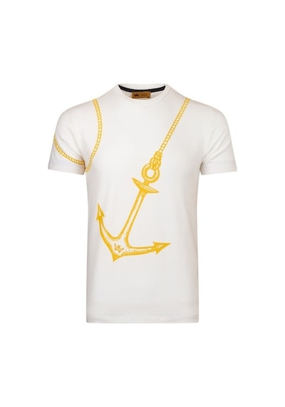 The Wıld Walkıng Erkek Sıfır Yaka T-Shirt-Ekru (504687809) Ekru