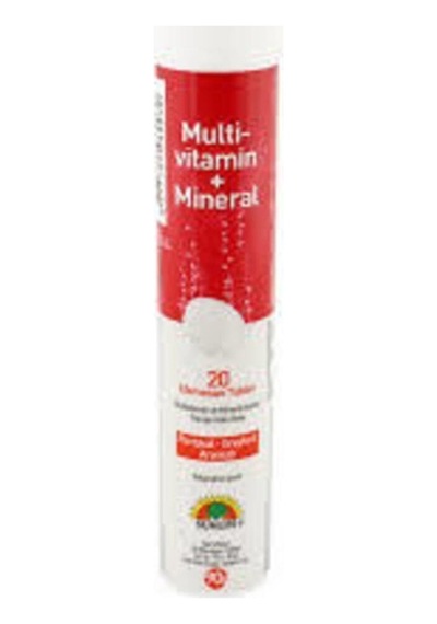 Sunlife Multivitamin + Mineraller 20 Tablet Şekersiz Gıda Takv.