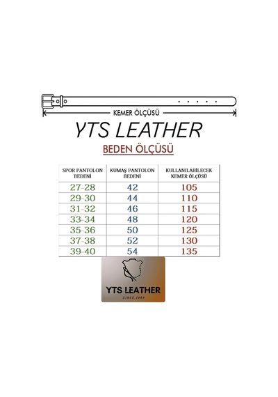 Yurtsever Erkek %100 Hakiki Manda Derisi 4cm Kemer Siyah Siyah