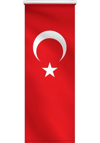 Minber Örtüsü - Storlu Perde - Türk Bayrağı Desenli
