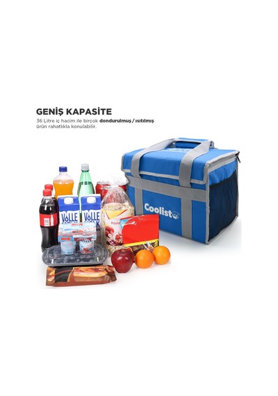 Coolist Cl36B 36 L Katlanabilir Termos Bez Çanta / Buzluk Mavi