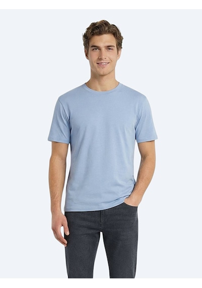 Kip Çok Renkli 1 Düz %100 Pamuk T-shirt Renkli
