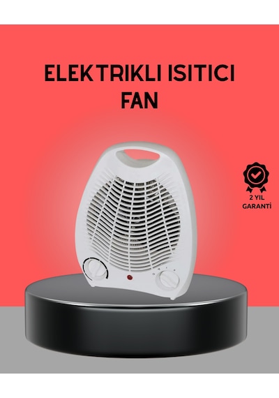 Cosmotex Mini Elektrikli Isıtıcı 2000w Termostatlı Fanlı Isıtma, Taşınabilir Tasarım