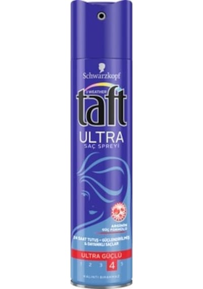 Taft Ultra Arginin Güçlü Saç Spreyi 4 250 ML