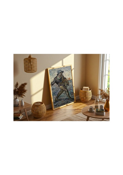 Van Gogh Van Gogh Tohum Eken Adam Millet Uyarlaması Çerçevesiz Poster 21x30 Cm A4 Tablo Van Gogh
