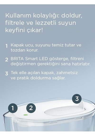 Ayrex Brıta Style Essential Xl 1 X Maxtra Pro Pure Performance Filtreli Su Arıtma Sürahisi Beyaz 3,6l Diğer