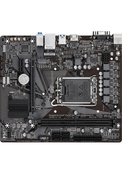 Gıgabyte H610m H V2 Ddr5 5600mhz Oc Hdmı M.2 Matx 1700p