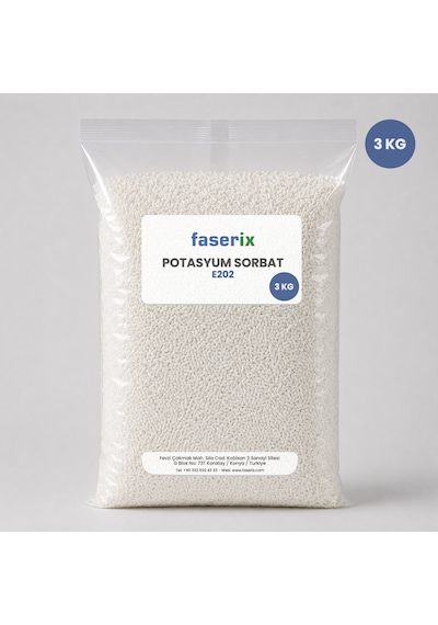Potasyum Sorbat E202 Granül-gıda Koruyucu 3 Kg