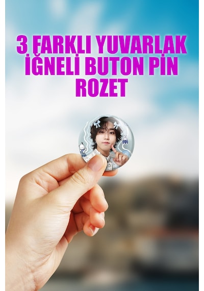 Han Stray Kids Kpop Çanta Süsü Rozet İğneli Buton Rozet Seti 3 Adet Üçlü