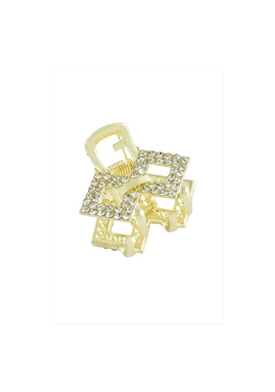 Kare Taşlı Minik Metal Mandal Toka 2,5 Cm Diğer