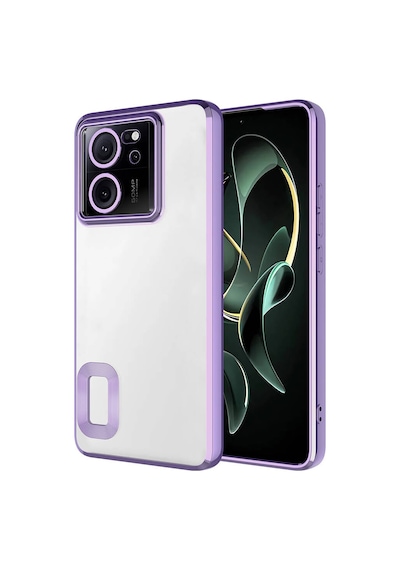Zore Mi 13t Kılıf Kamera Korumalı Logo Gösteren Ogaa Omega Kapak - Lila