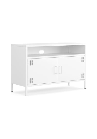 Pera Tv Ünitesi, Tv Dolabı,2 Kapaklı, Açık Raflı 100,50 X 40 X 64,50 Cm Ral 9016 Beyaz Pera Tv Ünitesi, Tv Dolabı,2 Kapaklı, Açık Raflı 100,50 X 40 X 64,50 Cm Ral 9016 Beyaz
