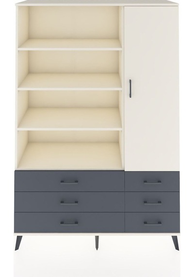Hyperion Dolap 8 Raflı 6 Çekmeceli Tek Kapaklı 132x44x195 Aytaşı-aytaşı/antrasit Aytası/antrasıt Hyperion Dolap 8 Raflı 6 Çekmeceli Tek Kapaklı 132x44x195 Aytaşı-aytaşı/antrasit Aytası/antrasıt