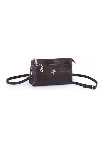 Nas Bag Kadın Çapraz Ve Clutch Çanta Bilek Ve Çapraz Askılı 24x15 Cm Kahve Victoria