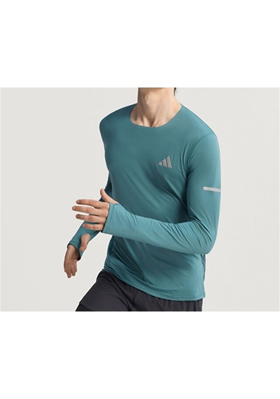 Adidas Adi365 Co Ls M Erkek Koşu Uzun Koşu Tişört Kb9917 Mavi Mavi