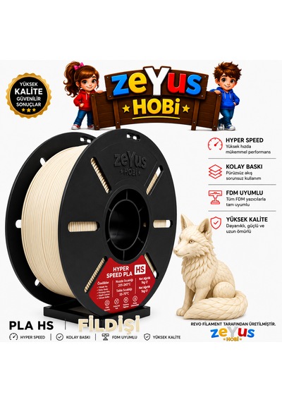 Generic Pla Hs Hyper Speed Filament Fildişi 1.75 Mm 1000 Gr