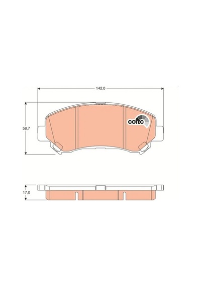 Nissan Qashqai J10 On Fren Balatasi 1.6 2007-2013 Trw Gdb3467