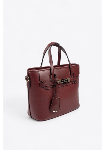 Silver Polo Sp1185 Kadın El Çantası Düz Bordo-bordo