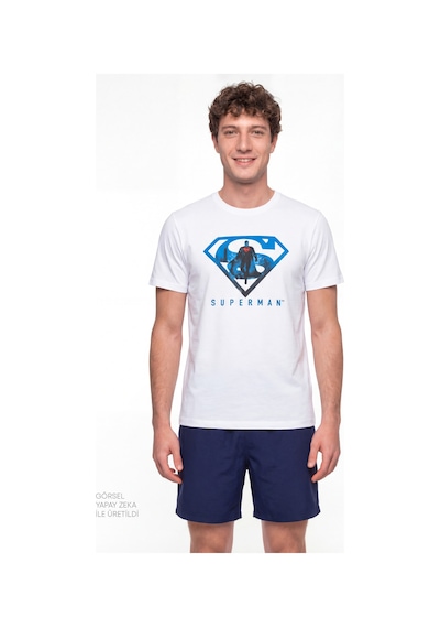Penti Erkek Renkli Lic-Superman Pijama Takımı