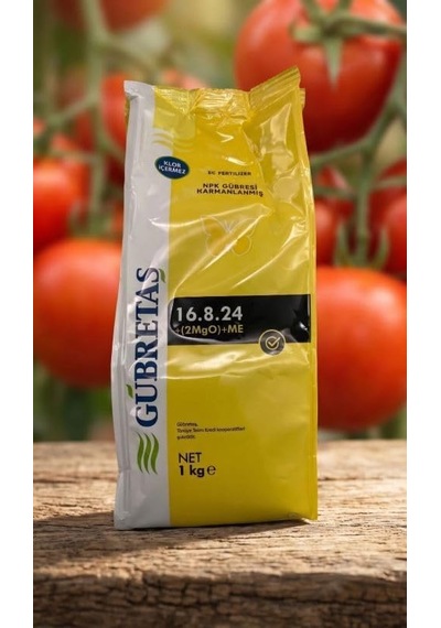 Tr Gübretaş 16.8.24+2mgo+me Yüksek Potasyumlu Meyve Büyütücü Toz Gübre 1 Kg 0,250