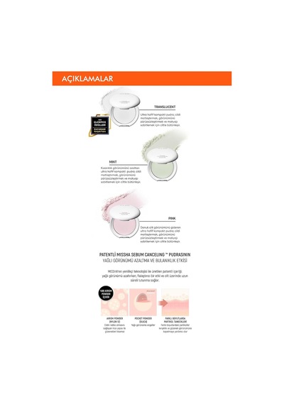 Kızarıklık Karşıtı Ultra Hafif Sıkıştırılmış Pudra 8g Airy Pot Pressed Powder Mint Diğer