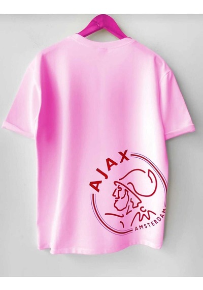 Noıssey Pembe Ajax Baskılı Oversize Unisex