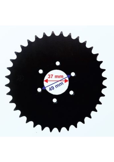 Arka Dişli 428-36T Iç 37 Mm 6 Delikli Ind Öm Hedge