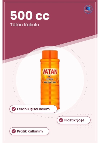 Tütün Kolonyası Cc Kolonya Ferah Kişisel Bakım Parfüm Deodorant Ü