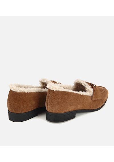 Hotiç Kadın Süet Deri Taba İçi Kürklü Klasik Loafer 01ayh318300a410 01ayh318300a410 Taba