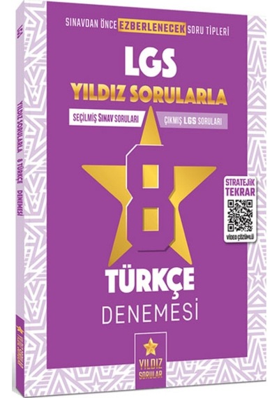 8.Sınıf LGS Türkçe 8 Deneme- Yıldız Sorular Yayınları