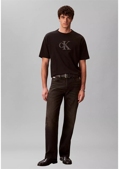 Calvin Klein Lv04rf819g Elevated Monologo Erkek Tişört Siyah