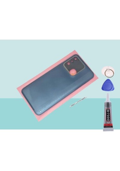 Tecno Spark 8t Mavi Arka Kapak Batarya Kapağı Pil Kapağı Yapışkan Ve Sökme Aparatıyla Beraber Full Set Mavi