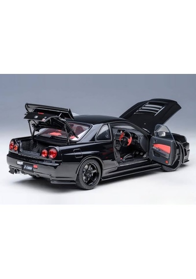 Hobbiez Lisanslı Nissan Skyline Gt-r Model Diecast Car 1/24 Ölçek Metal Standlı Araç