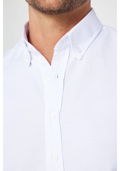 Tudors Erkek Slim Fit Dar Kesim Uzun Kollu Pamuklu Oxford Doku Kolay Ütülenebilir Beyaz Düğmeli Yaka Gömlek-31025-beyaz Beyaz Tudors Erkek Slim Fit Dar Kesim Uzun Kollu Pamuklu Oxford Doku Kolay Ütülenebilir Beyaz Düğmeli Yaka Gömlek-31025-beyaz Beyaz