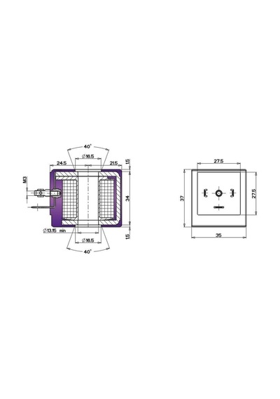 Gevax Valf Ventil Bobin 13.15mm - 12/24/110/220v Ac/dc