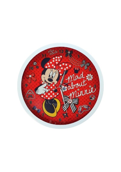 Ykc Minnie Mickey Mouse Çocuk Odası Duvar Saati-Lisanslı Çok Renkli