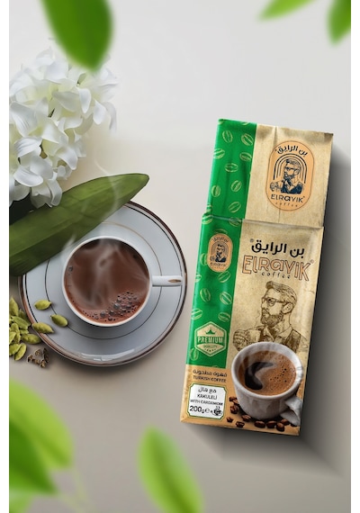 Elrayik Orta Kavrulmuş Türk Kahvesi Kakuleli 180 G