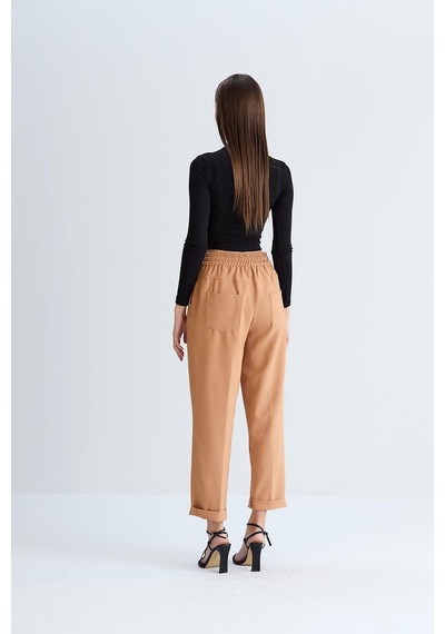 Sortie Collection Neva Model Pantolon Camel-camel Camel