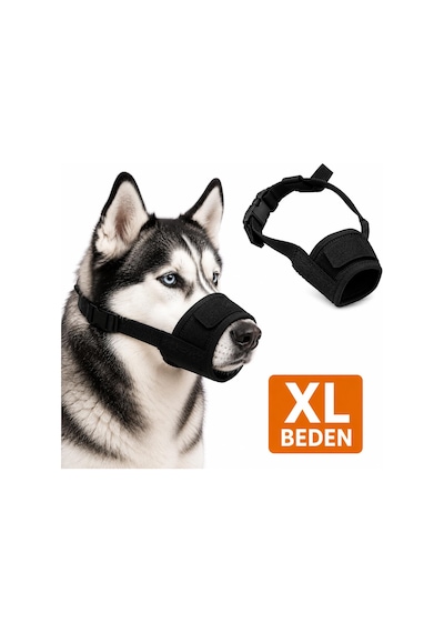 Valkyrie Köpek Ağızlığı Xl Beden Nefes Alabilir Fileli Ayarlanabilir Isırma Önleyici Yumuşak Siyah