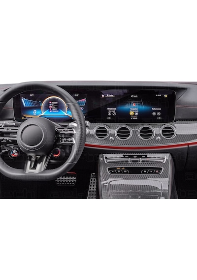 Mercedes E-serisi W213 Uyumlu 12.3 İnç Dijital Gösterge Ve Navigasyon 9h Nano Ekran Koruyucu