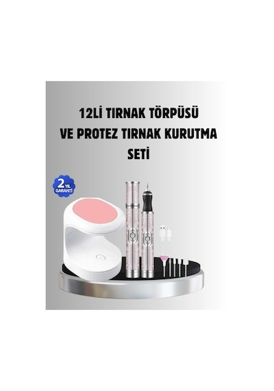 Tırnak Matkabı Ve Led Oje Kurutucu 2 Li Profesyonel Bakım Seti