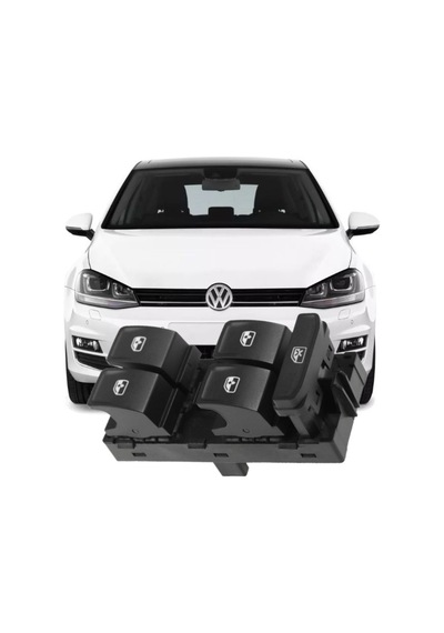 Golf 7 2013-2016 Model Arası Uyumlu Ön Sol Sürücü Dörtlü Cam Düğmesi
