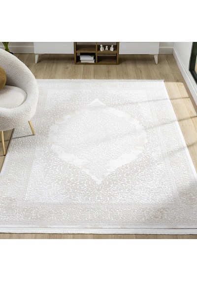Nova White Koleksiyonu Lüx Beyaz Modern Halılar Nw5121bv