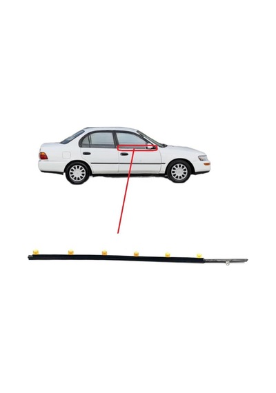 Toyota Corolla Ae101 Xlı Çıta Cam Sıyırıcı Fitili Ön Dış Sağ Siyah 1993-1998