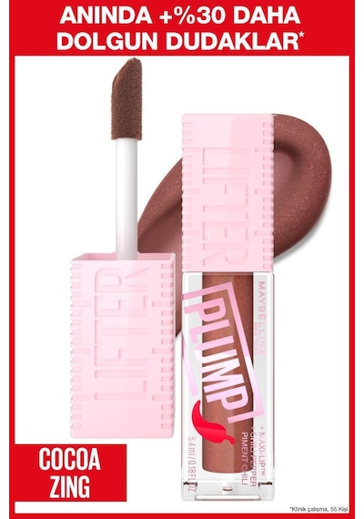 Maybelline New York Lifter Plump Dudak Parlatıcısı 007 Coca Zing + Mini Lash Maskara