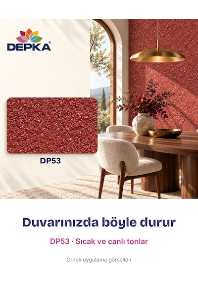 Depka Pamuk Sıva Dp53 2 Kg 7-8 M² İpek Sıva Alternatifi Isı Ve Ses Yalıtımlı Dekoratif Sıva